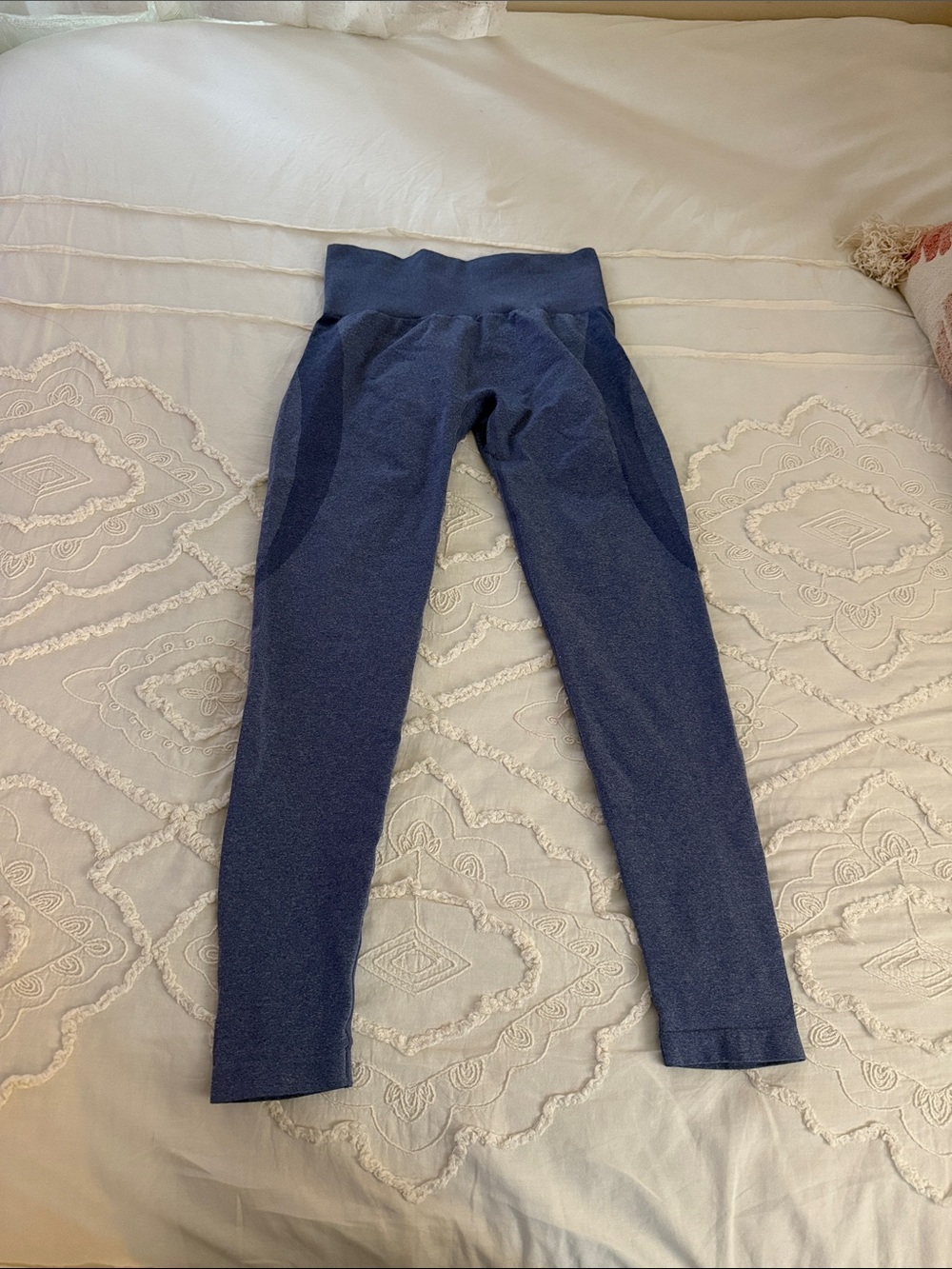 NVGTN Deep Navy High Waist Seam Detail Leggings